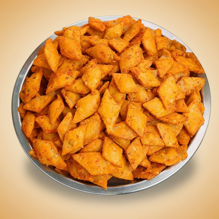 Spicy Shankarpali Tikhat - Savory Diamond Snack