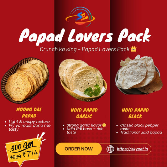 Papad Lovers Pack - 4 Variety Papad Combo
